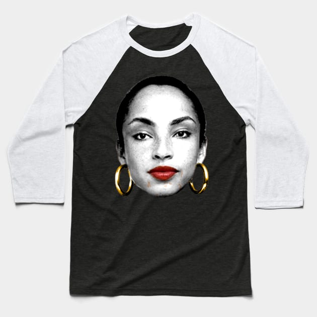 Sade Black White Baseball T-Shirt by Legacy BG